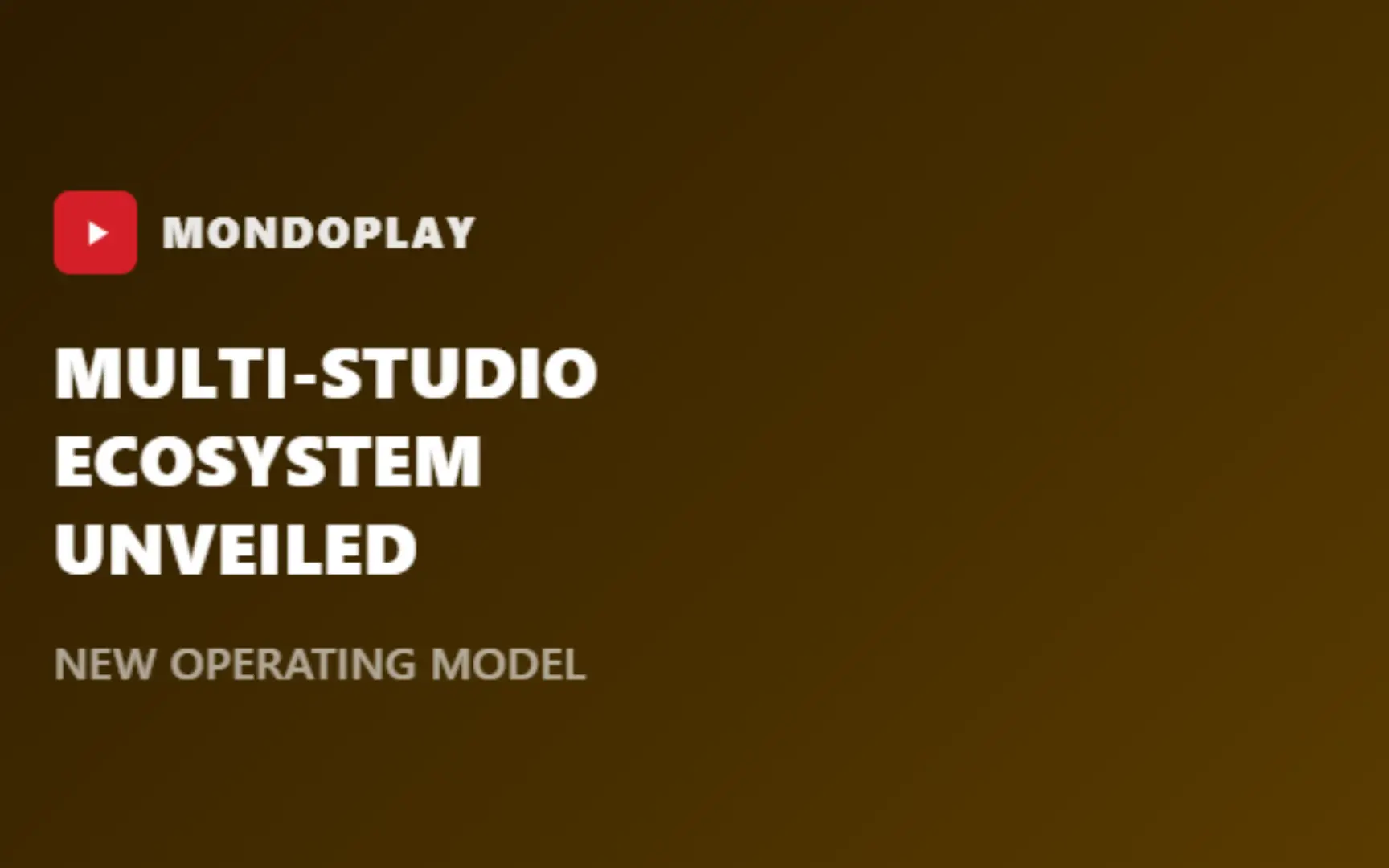 MondoPlay Unveils Studio-Based Content Ecosystem For Global Scale