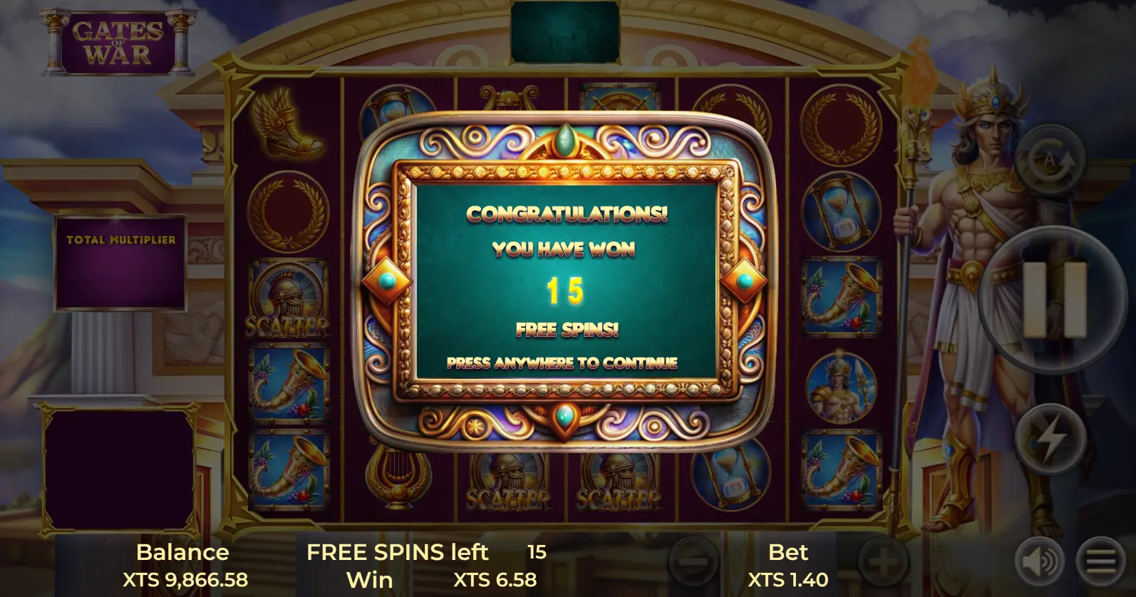Free Spins with Progressive Multipliers