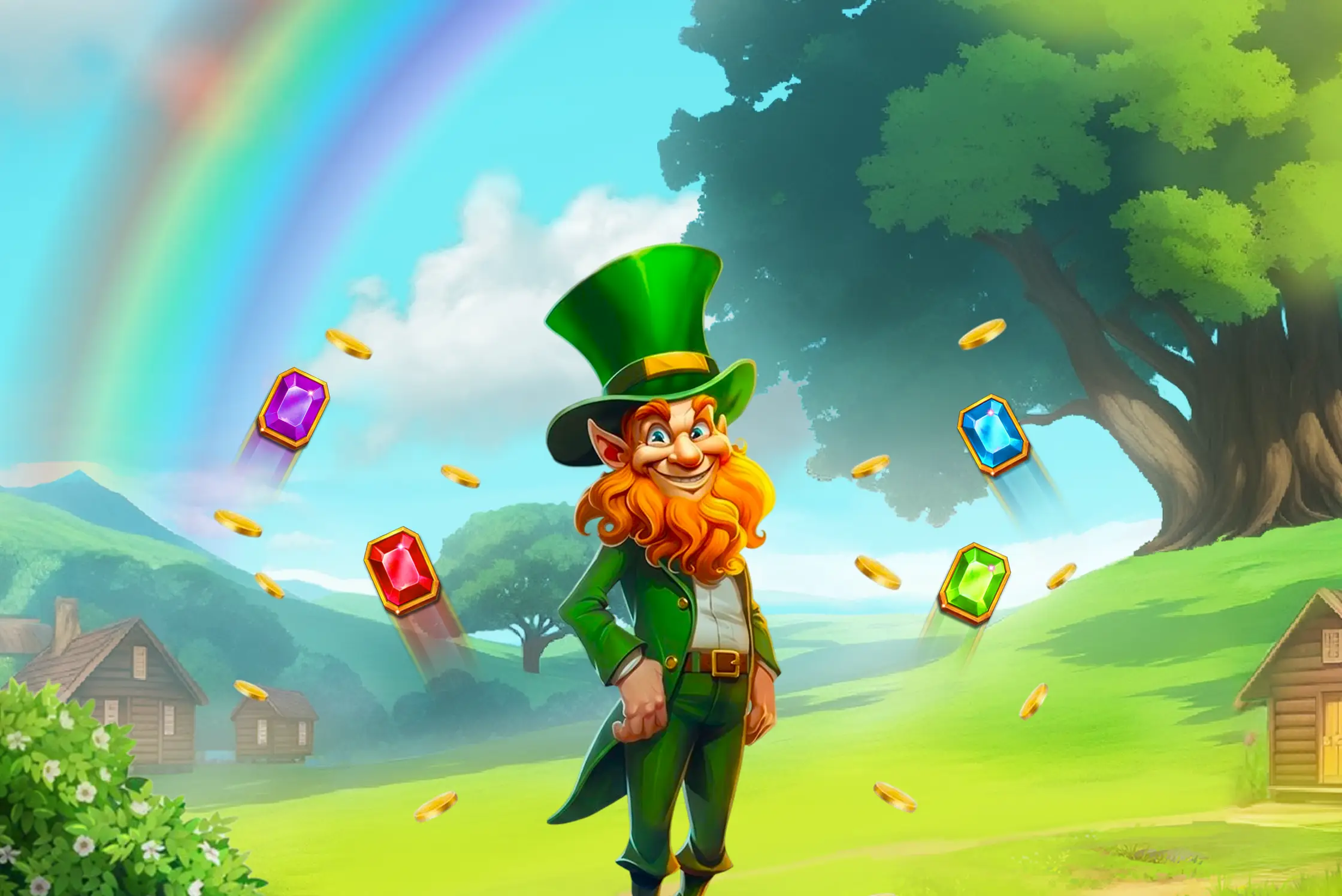 Green Gold Background